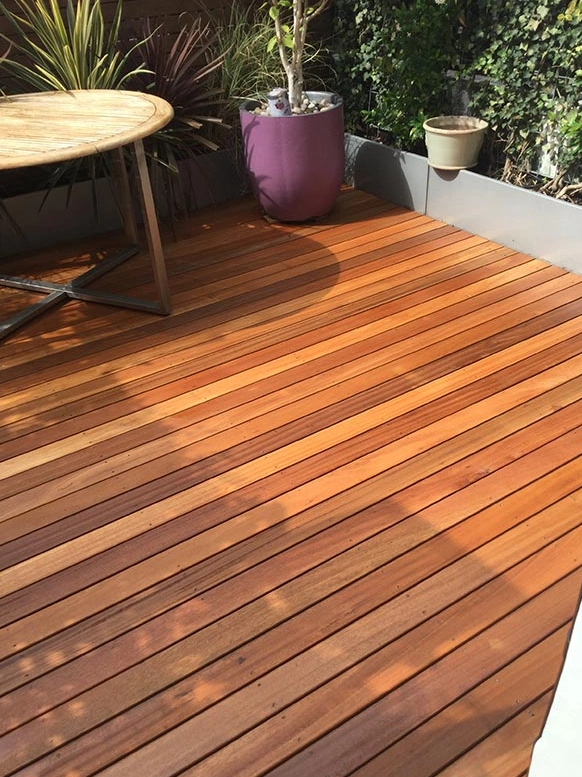 Brighten up your outdoor space with painted or stained decking - which is cost-effective for your garden. Brighten up your outdoor space with painted or stained decking - which is cost-effective for your garden.