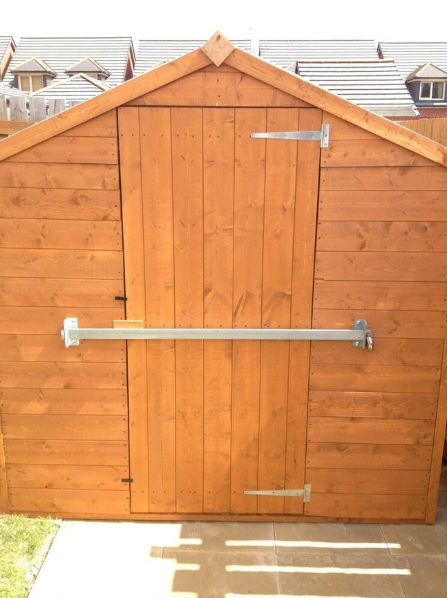 Securing your garden shed bar is important, and the best way to do that is with a garden shed lock bar.
