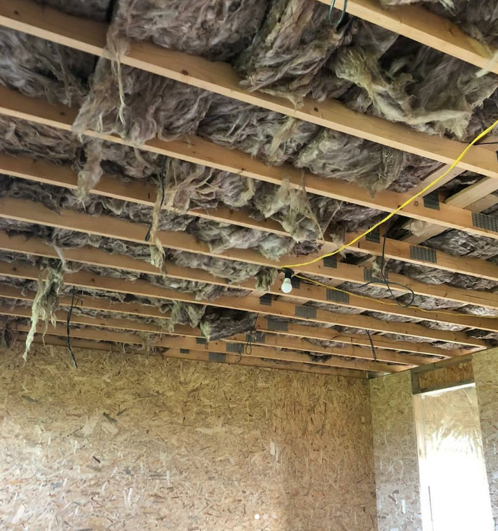 loft insulation in barn 