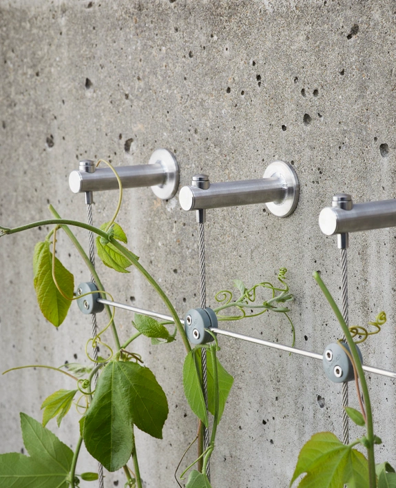 Cable trellis are often made of stainless steel cables, incorporating a more modern element to your garden.