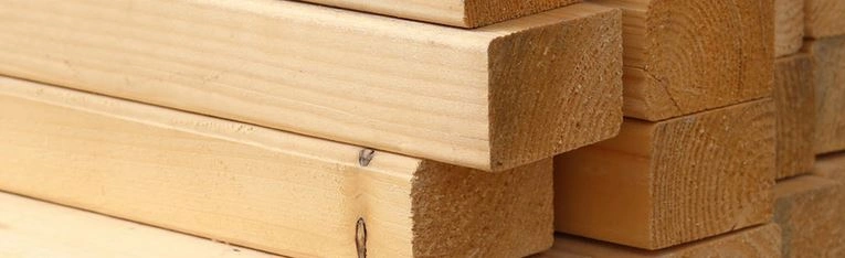 CLS Timber stacked up in piles. CLS Timber is both robust and durable. 
