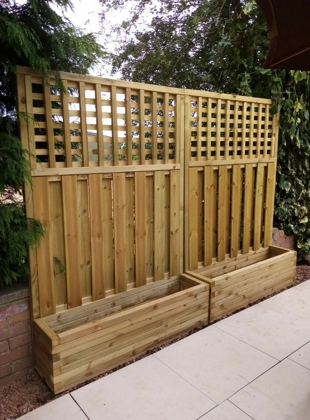 Trellis' for privacy are a good idea for if you're wanting to incorporate a more aesthetic privacy boundary for your garden.