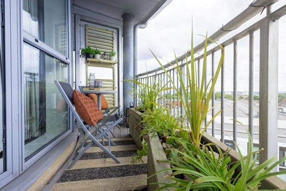 Balcony garden: maximizing greenery and style in a compact outdoor space.