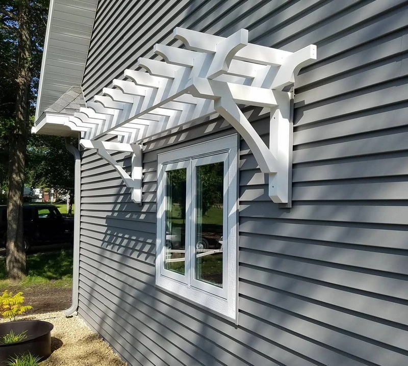 Window frame trellis is a good idea to incorporate as part of your home, and is surprisingly effective.